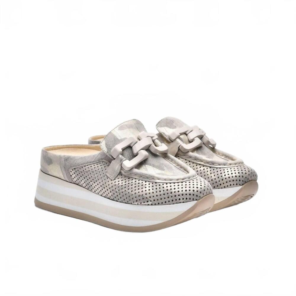NEW SOFTWAVES women's clio leather mule in coco